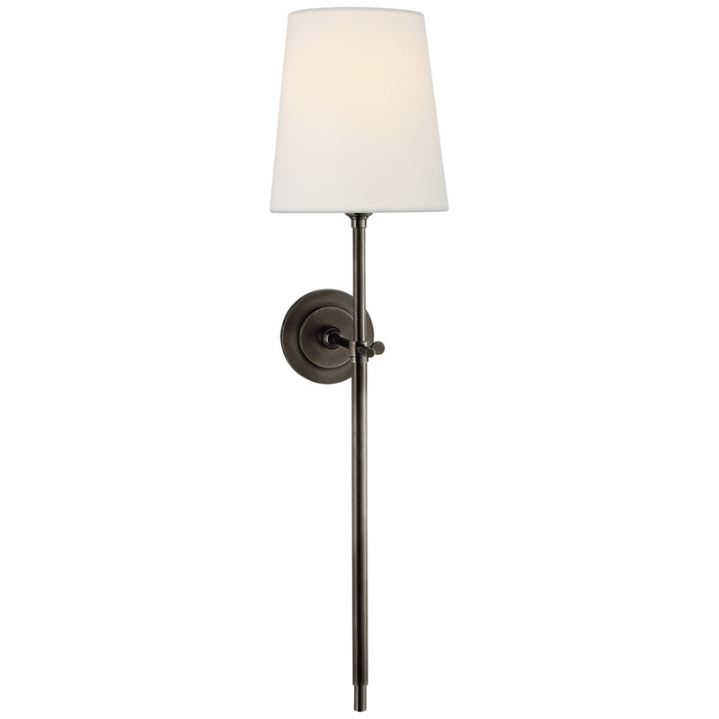 One Light Wall Sconce from the Bryant Collection in Bronze Finish by Visual Comfort Signature