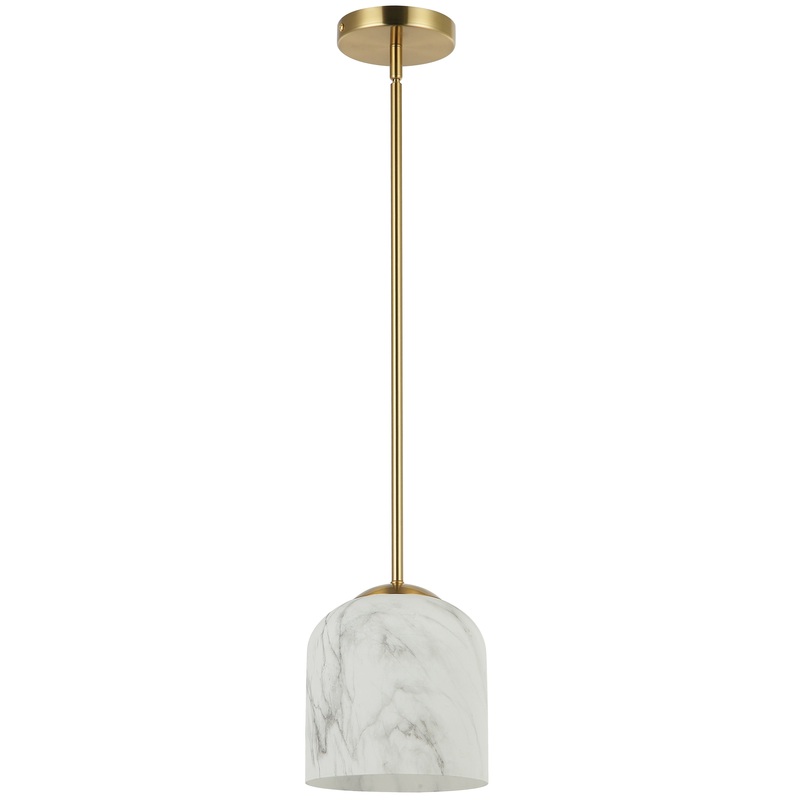 Patrice 1-Light Pendant Aged Brass