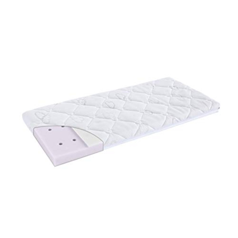 Trumeland T030702 Materasso Brise Light per Culla, 45 x 90 x 6 cm (Quadrata), 38% lyocell, 62% polyester