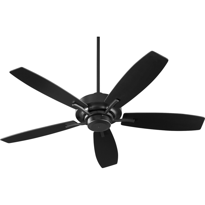 52″ Ceiling Fan from the SOHO Collection in Textured Black Finish by Quorum