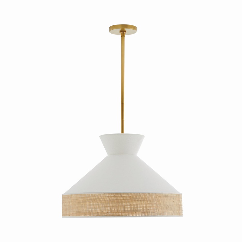 Arteriors 41066 Malena One Light Pendant White