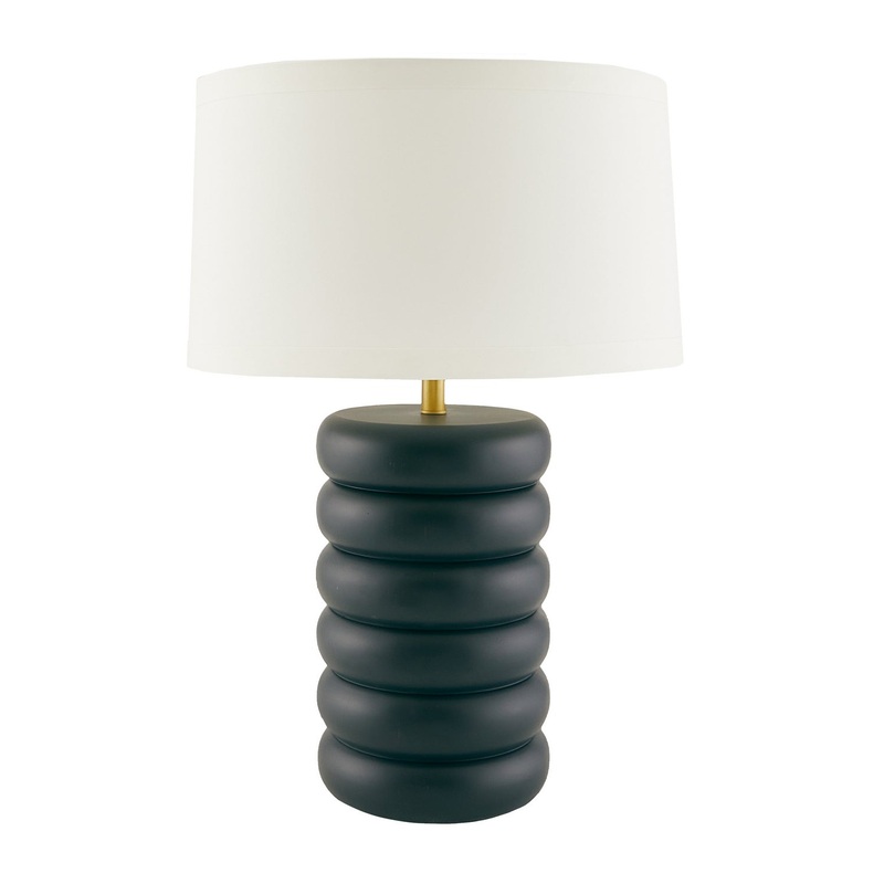 Arteriors 49542-692 Rambo One Light Table Lamp Matte Black (Discontinued)