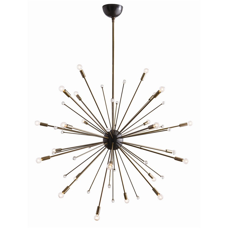 Arteriors 89979 Imogene 24 Light Chandelier Vintage Brass