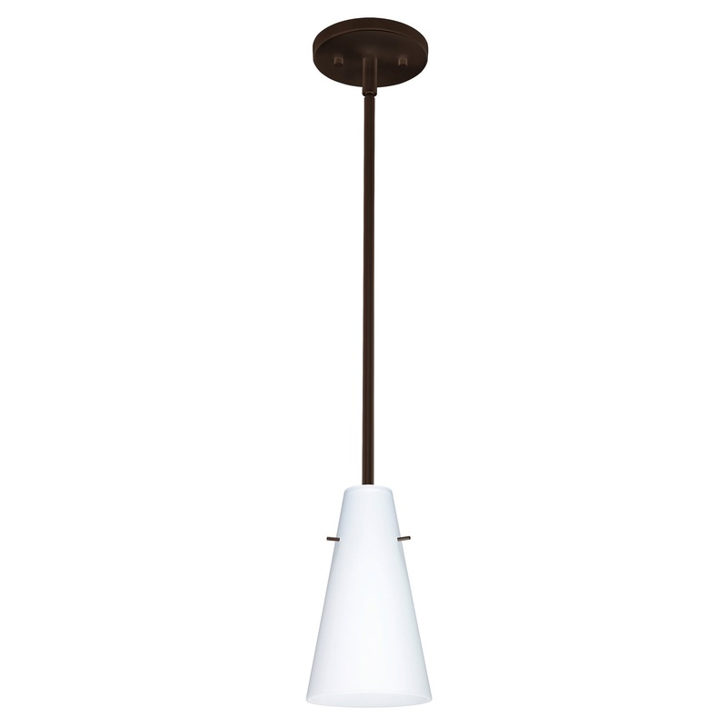 Besa 1TT-412407-LED-BR Cierro One Light Pendant Bronze