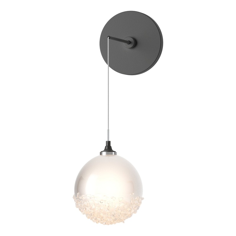 Fritz Globe Low Voltage Sconce Black
