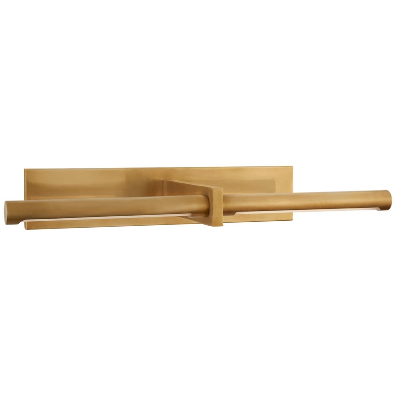 LED Picture Light from the Axis Collection in Antique-Burnished Brass Finish by Visual Comfort Signature