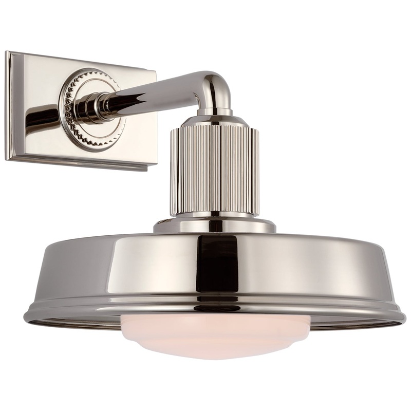 LED Wall Sconce from the Ruhlmann Collection in Polished Nickel Finish by Visual Comfort Signature