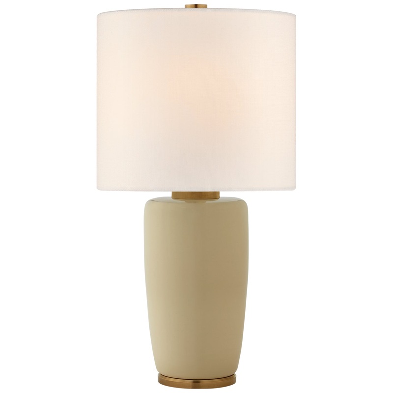 One Light Table Lamp from the Chado Collection in Coconut Porcelain Finish by Visual Comfort Signature