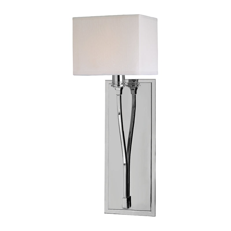 One Light Wall Sconce from the Selkirk Collection in Polished Nickel Finish by Hudson Valley