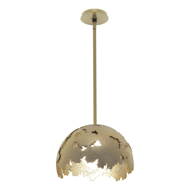 Pangea 1-Light Pendant Modern Brass