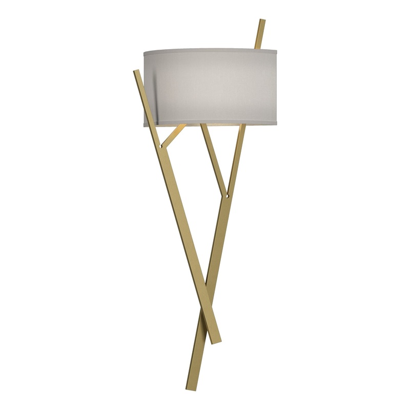Arbo Sconce Modern Brass Natural Anna Shade (SF)