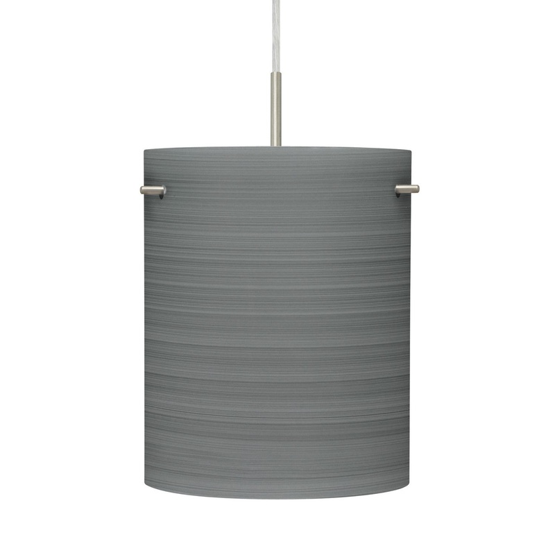 Besa 1JC-4006TN-SN Besa Tamburo 8 Pendant One Light Pendant Black