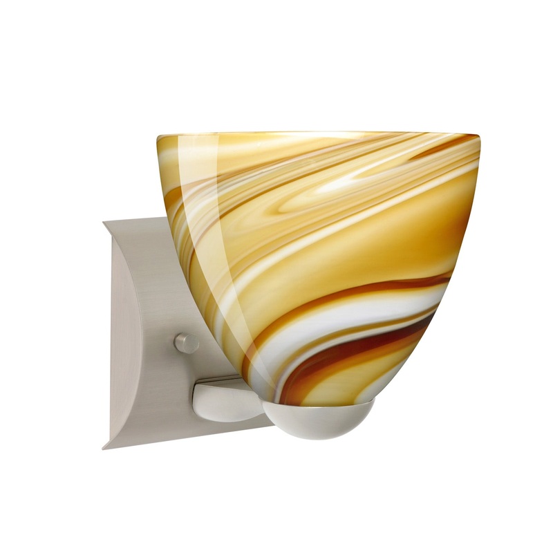 Besa 1WZ-7572HN-LED-SN Sasha One Light Wall Sconce Satin Nickel