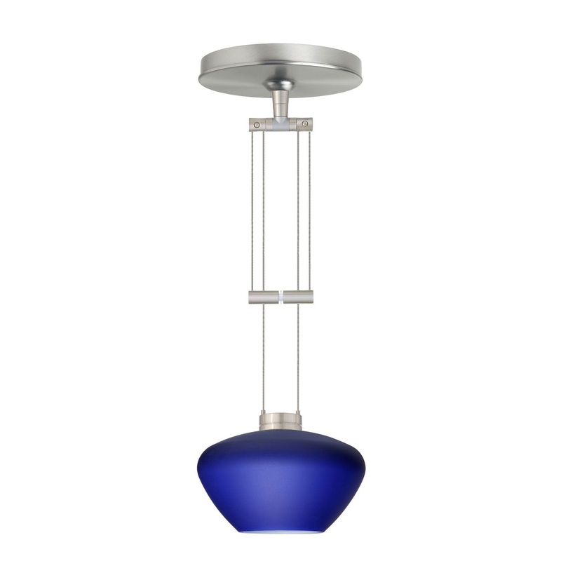 Besa 1XA-541087-SN Peri One Light Pendant Satin Nickel