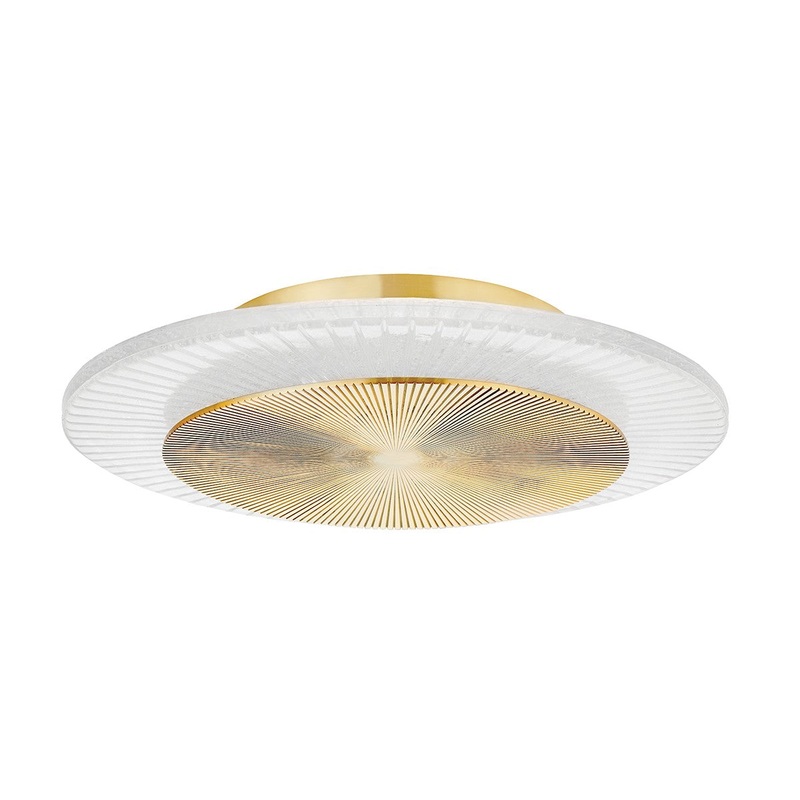 Corbett Lighting 328-16-VPB Topaz LED Flush Mount Vintage Polished Brass