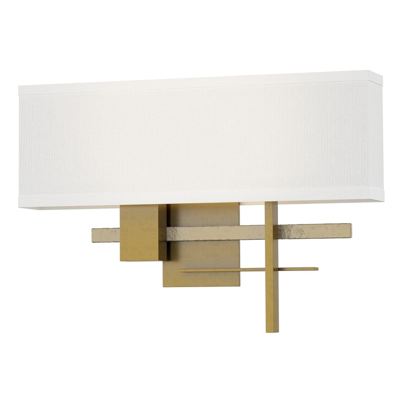 Cosmo Sconce Modern Brass Modern Brass Natural Anna Shade (SF)