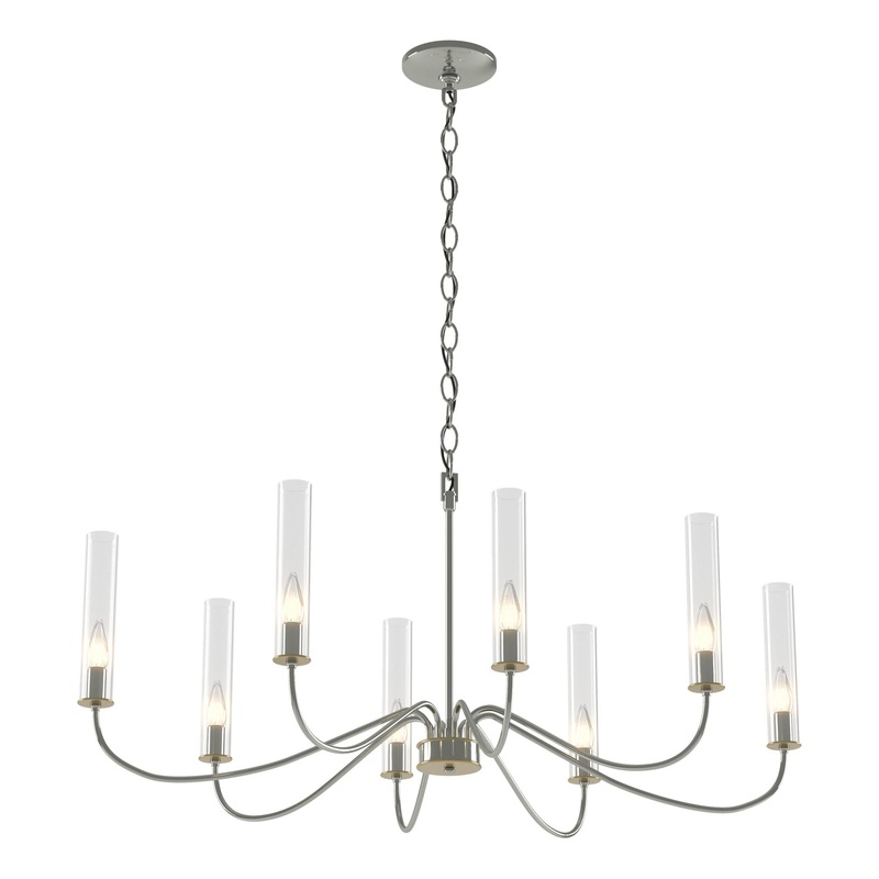Grace 8-Arm Chandelier Sterling