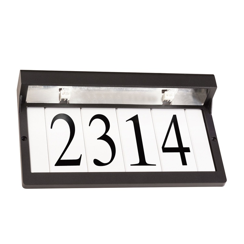 Kichler 43800BKT Two Light Address Light, Textured Black