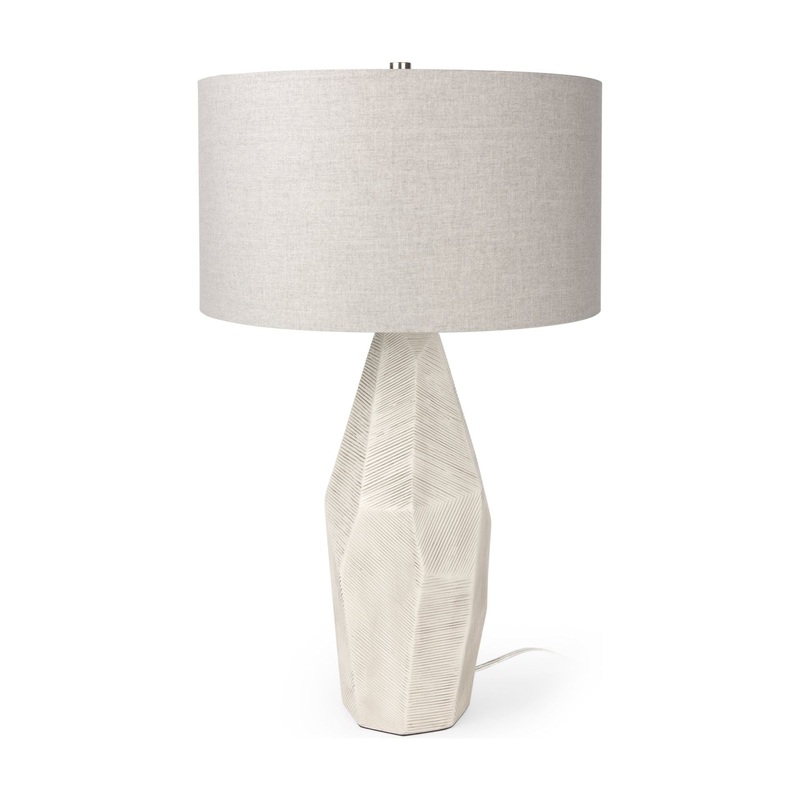 Piven Table Lamp Cream Ceramic