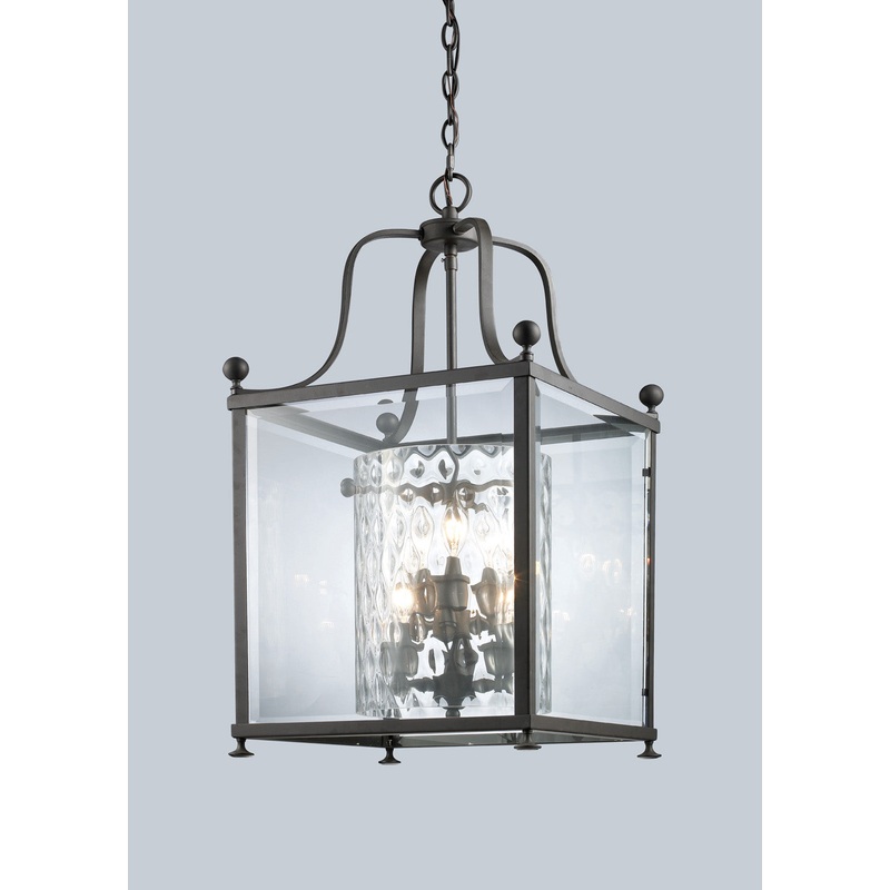 Six Light Pendant from the Fairview Collection in Bronze Finish by Z-Lite