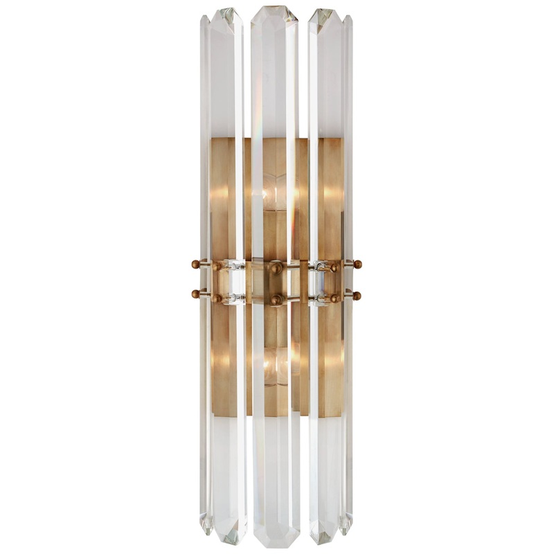 Two Light Wall Sconce from the Bonnington Collection in Hand-Rubbed Antique Brass Finish by Visual Comfort Signature
