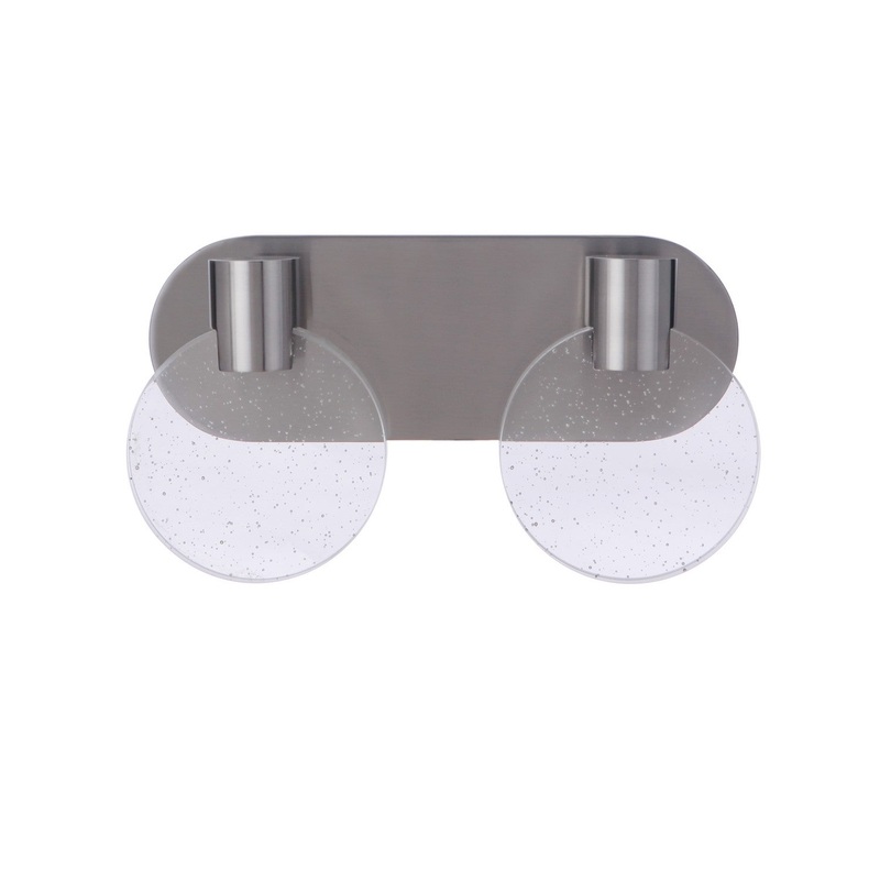 Craftmade 15114BNK-LED Glisten LED Vanity Brushed Polished Nickel