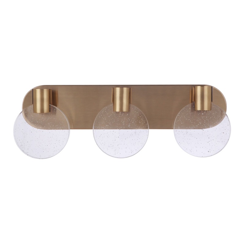 Craftmade 15122SB-LED Glisten LED Vanity Satin Brass