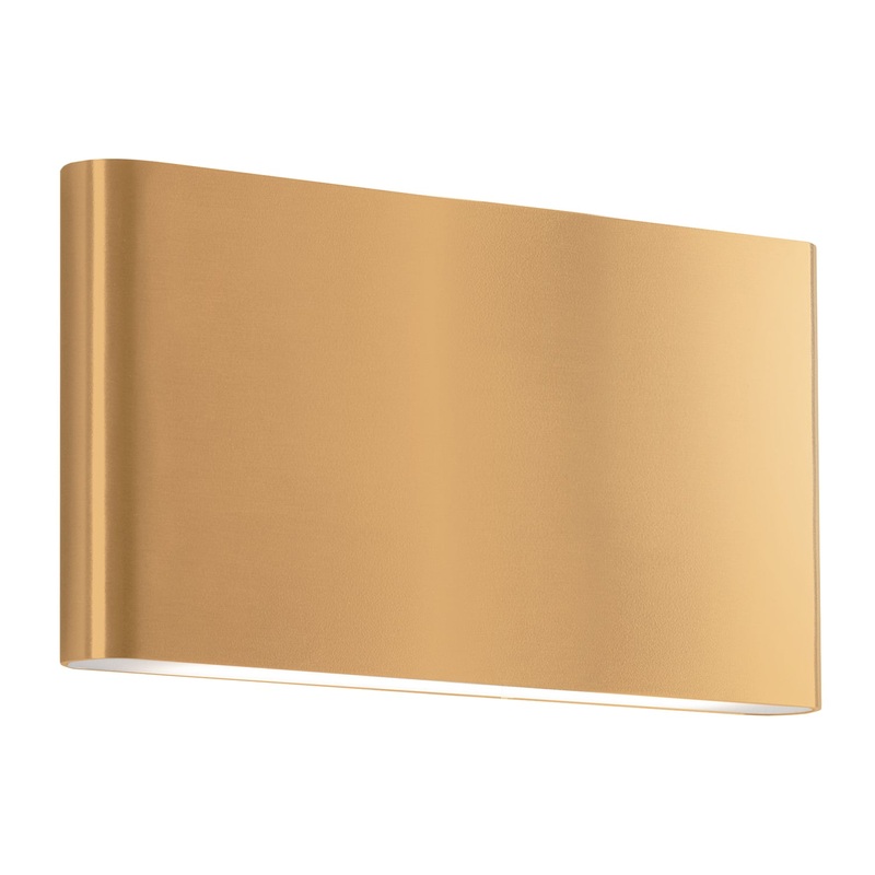 LED Wall Sconce from the Slate Collection in Gold Finish by Kuzco Lighting