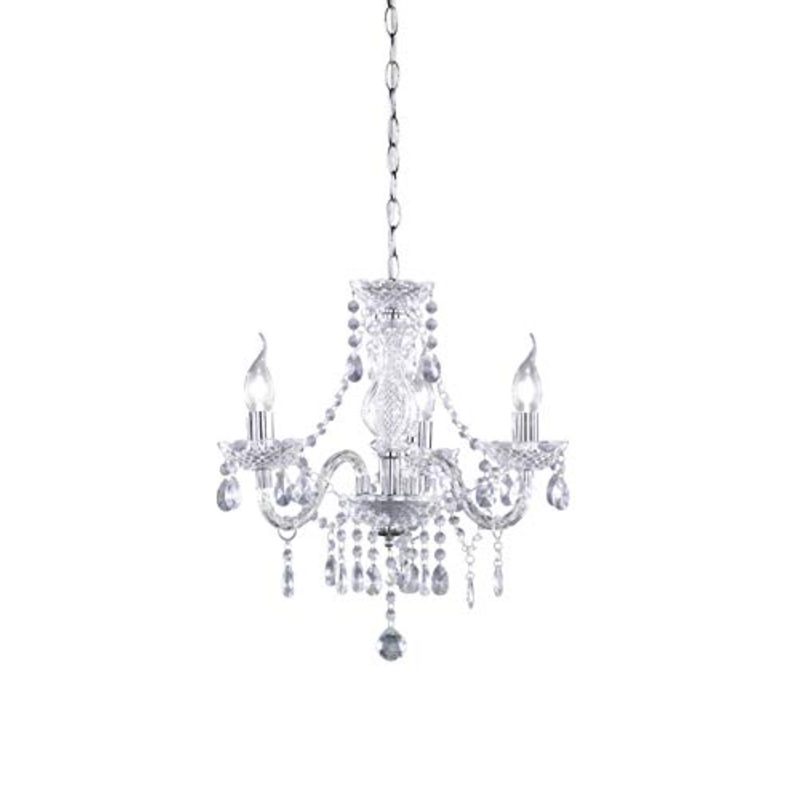 Reality Leuchten 3 Reality R11073000 Lster Lampadario, 40 W, Trasparente, Diametro 46 cm, Acrilico, incandescente