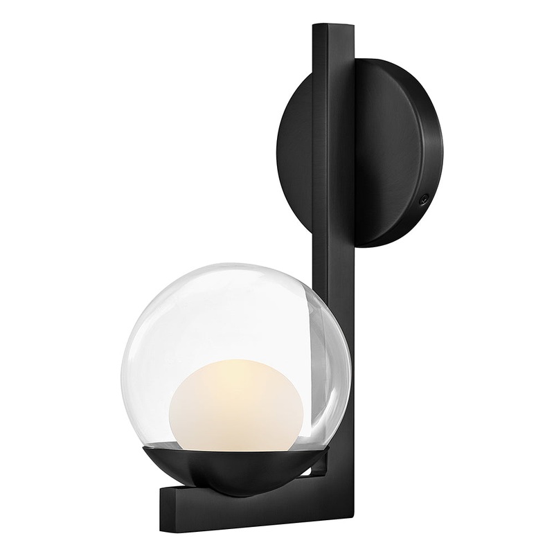 Sunni Medium Single Light Sconce Black