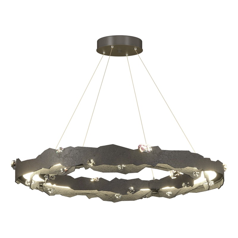 Trove LED Circular Pendant Dark Smoke