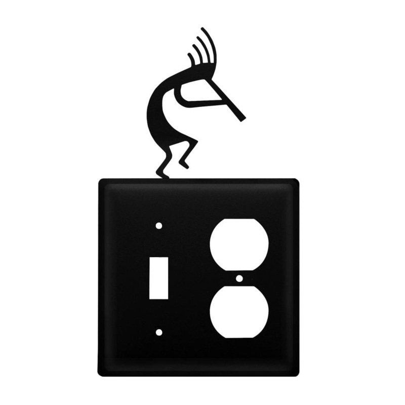 Village Wrought Iron ESO-56 Double Kokopelli Switch & Outlet Cover