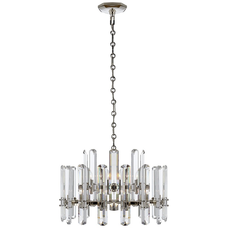 12 Light Chandelier from the Bonnington Collection in Polished Nickel Finish by Visual Comfort Signature