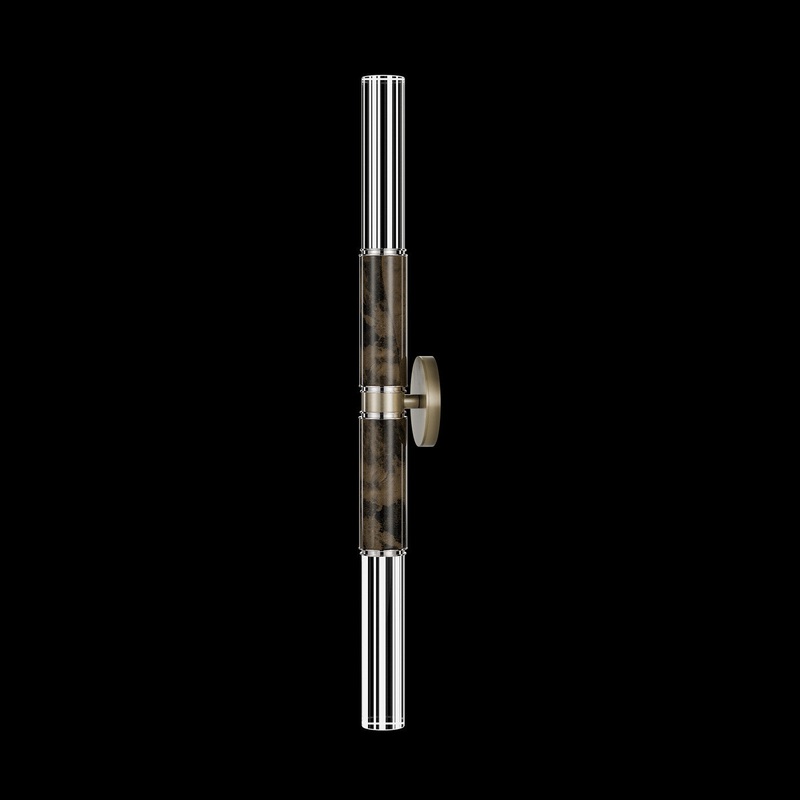 Antonia 34″H Sconce Ombre Bronze/Nickel/Charcoal