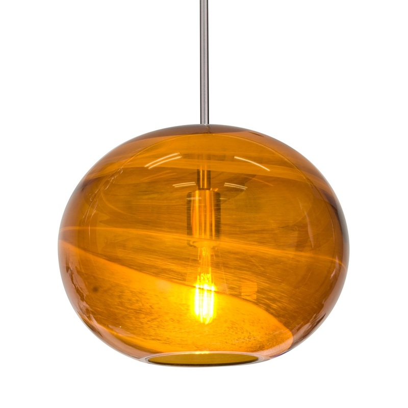 Besa 1TT-GENOAM-EDIL-SN Geno LED Pendant Satin Nickel