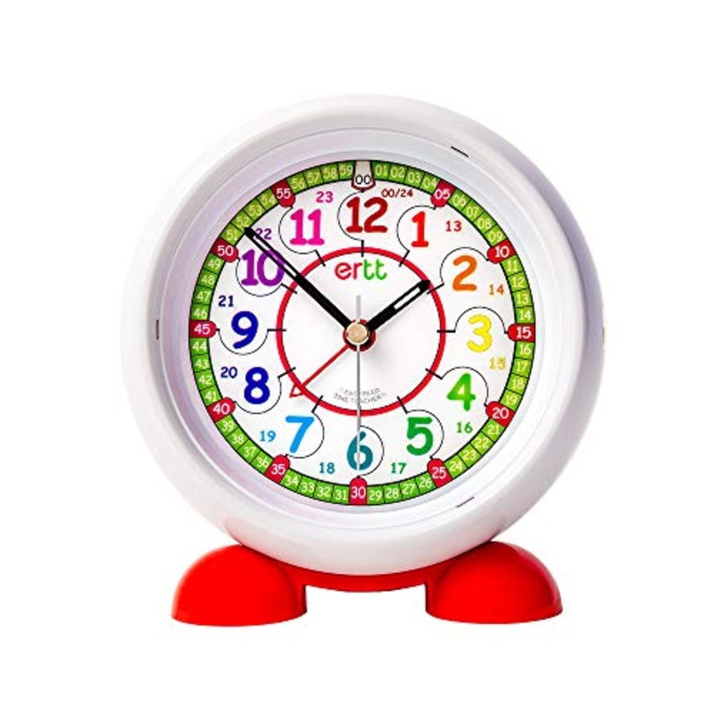 ertt EasyRead Time Teacher – Sveglia per bambini per bambini  Learn The Time  Sveglia per ragazzi e ragazze per camera da letto con design per insegnamento del tempo, 24 ore di luce per viso e notte (arcobaleno)