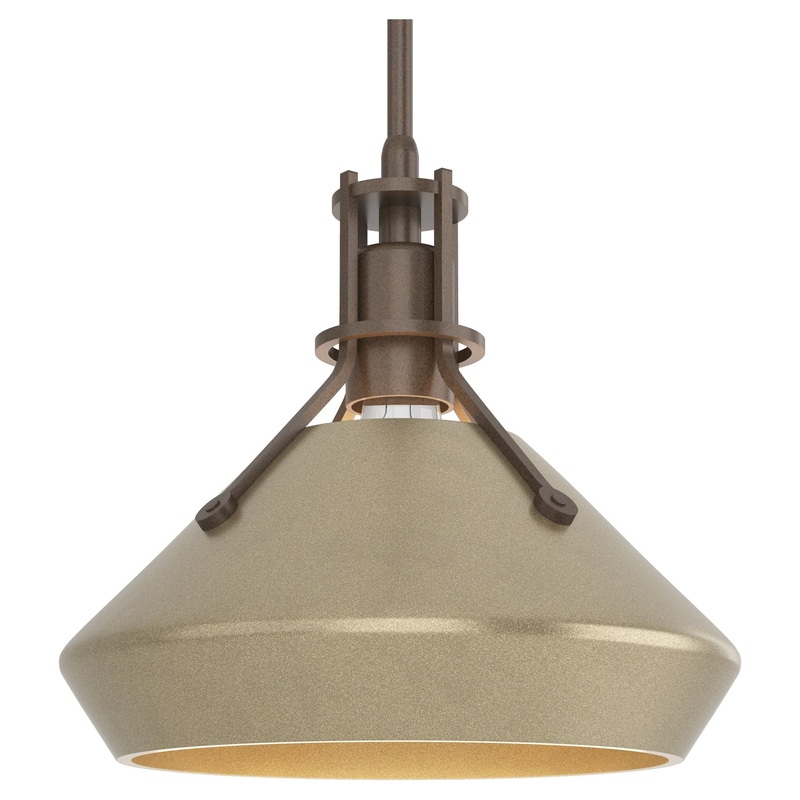 Henry Pendant with Chamfer Bronze Soft Gold