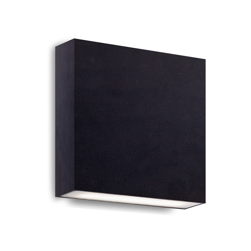 LED Outdoor Wall Lantern from the Mica Collection in Black Finish by Kuzco Lighting