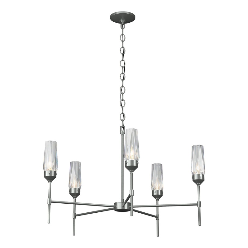 Luma 5-Arm Chandelier Vintage Platinum