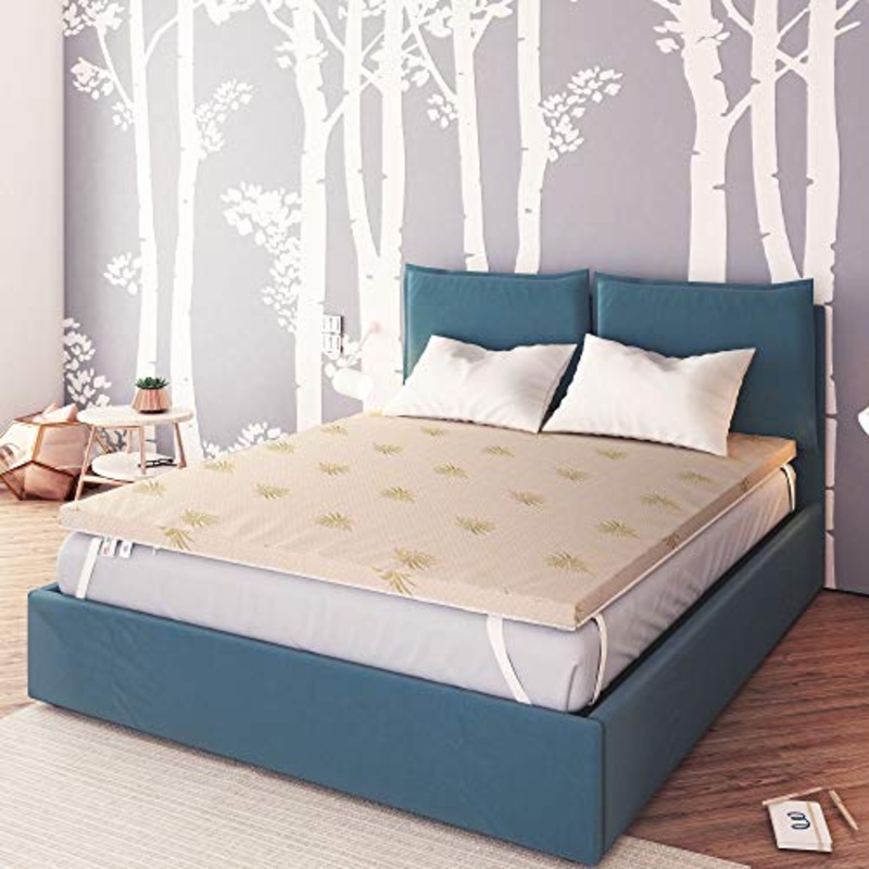 Baldiflex Topper Correttore Materasso Matrimoniale in Memory Foam Fresh Wave, Fodera in Aloe Vera Sfoderabile, Fresco, Traspirante, ergonomico, antiacaro, 160 x 190 cm h 6 cm