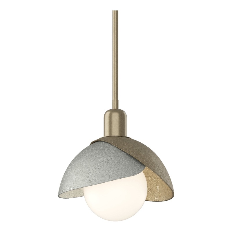 Brooklyn Double Shade Mini Pendant Soft Gold Sterling