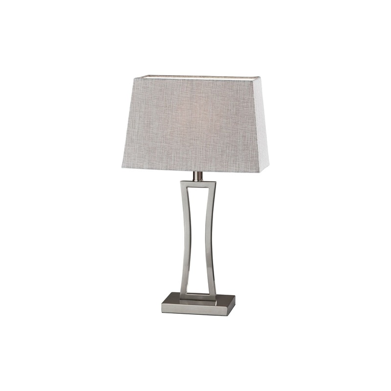 Camila Table Lamp (Set of 2) Brushed Steel