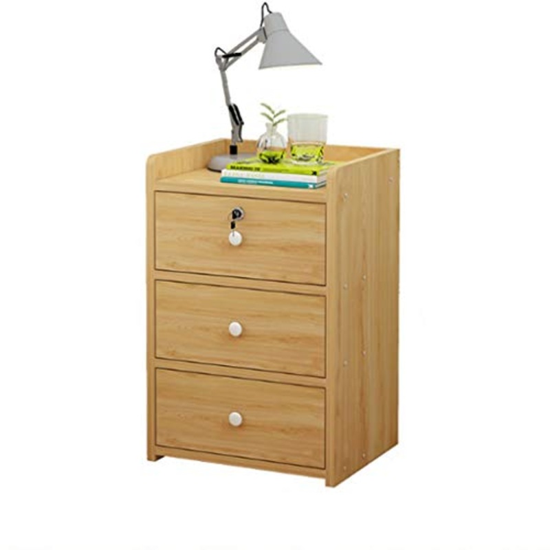 Comodino Moderno Semplice Offerta Speciale Armadietto Economico con Serratura Camera da Letto Semplice Piccolo Armadio FANJIANI