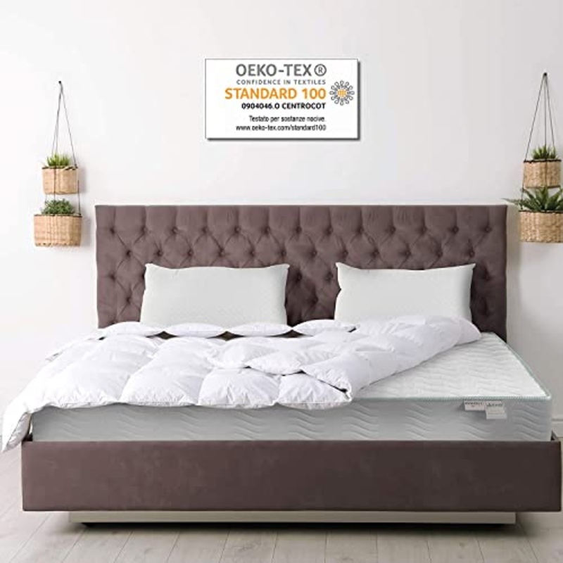 Dormir- Kit Materasso Singolo, Memory Foam, 80×190 cm, h20 cm, Eco Soft Memory, ergonomico, Comfort Accogliente, sottovuoto, Materasso Memory, 1 guanciale Memory in Regalo