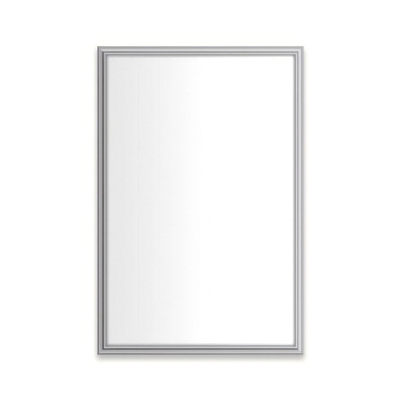 Medicine Cabinet Main Line 20 x 30 Inch 1 Doors Framed Mirror Chrome Flat Top Rosemont Frame Slow Close Hinges Sliding Magnification Mirror Magnetic Strip Interior Lighting USB Charging ports Electrical Outlets Phone Holder 4 Inch