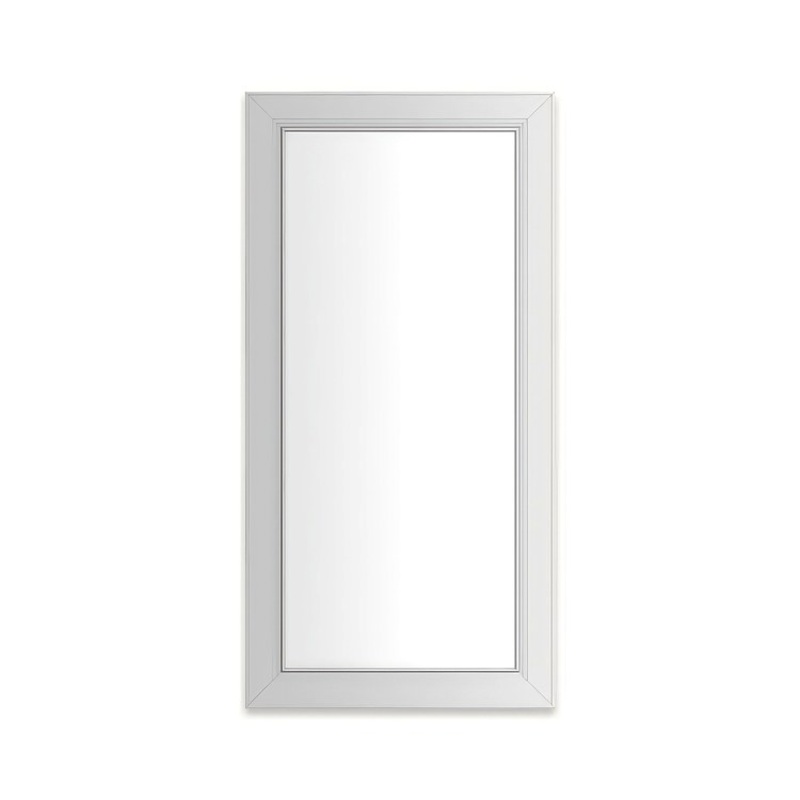 Medicine Cabinet Main Line 20 x 40 Inch 1 Doors Framed Mirror Chrome Flat Top Merion Frame Slow Close Hinges 4 Inch