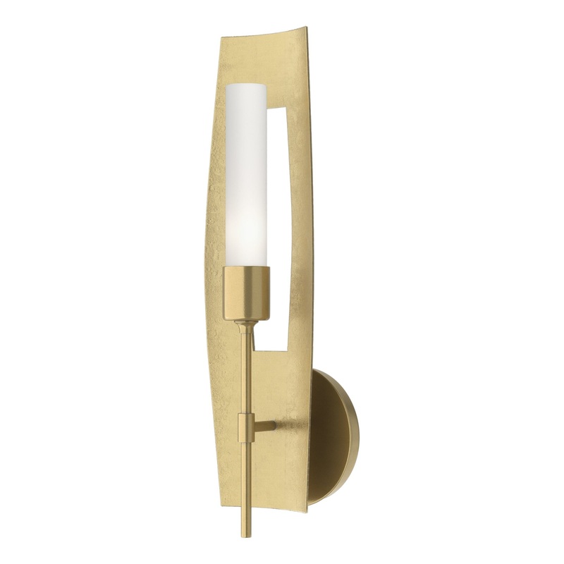 Passage 1-Light Sconce Modern Brass Frosted Glass (FD)
