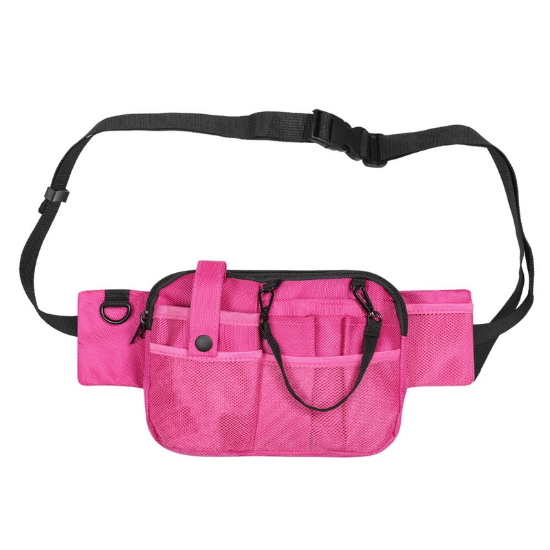 Pink Nurse Utility Belt Bag – Multi-Pocket Medical Organizer Waist Pack for Tools & Essentials