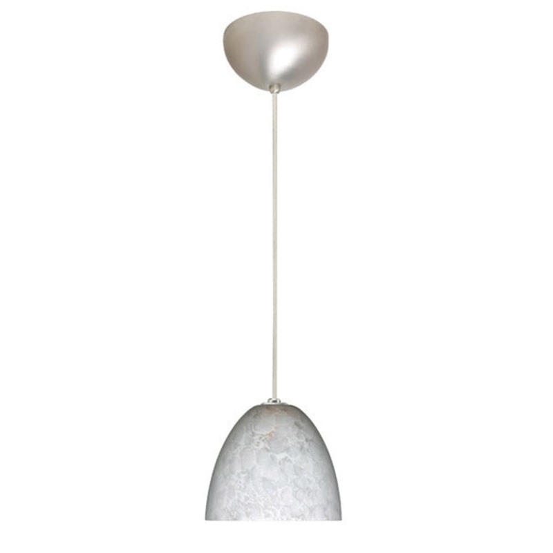 Besa 1BC-757219-SN Sasha One Light Pendant Satin Nickel