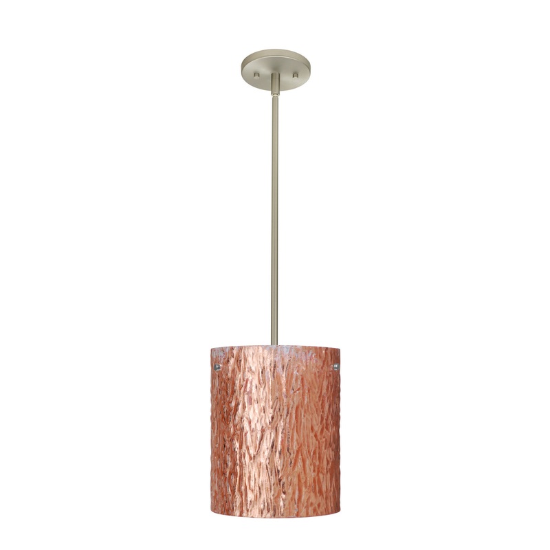 Besa 1TT-4006CS-SN Tamburo One Light Pendant Satin Nickel